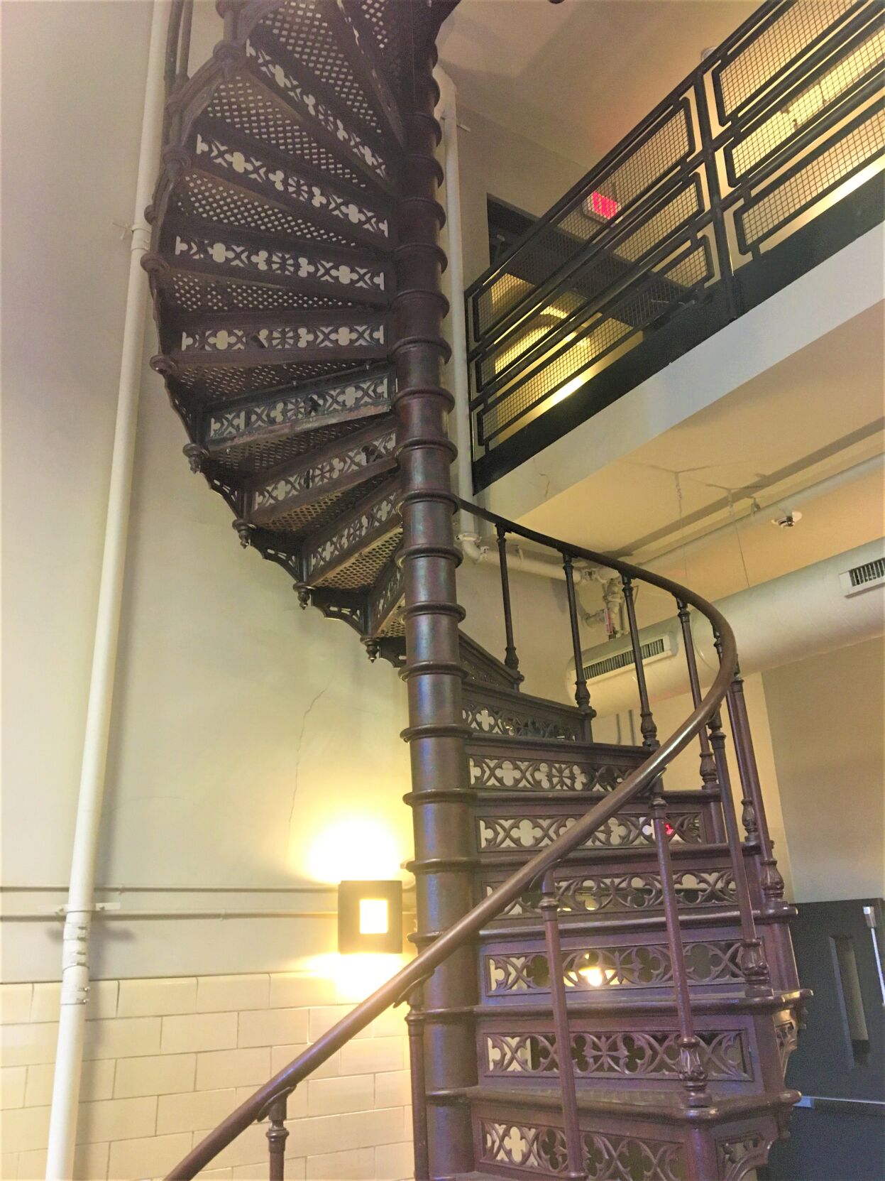 Circular staircase inside the former Pabst Brewing Co. Brew House, 1215 N. 10th St., Milwaukee